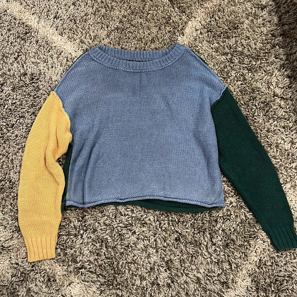 American Eagle Colorblock Sweater womens size medium - Picture 2 of 6